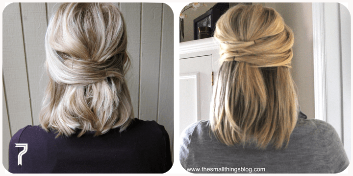 New easy bridal bun hairstyle for medium hair - Simple Craft Idea