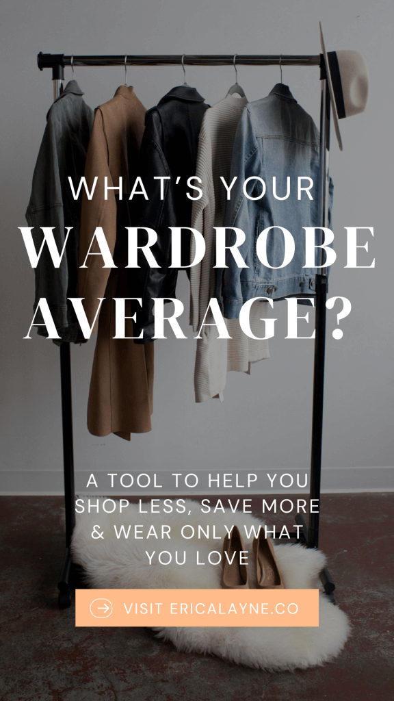 What's Your Wardrobe Average? A Tool to Help You Shop LESS and Wear Only  What You Love